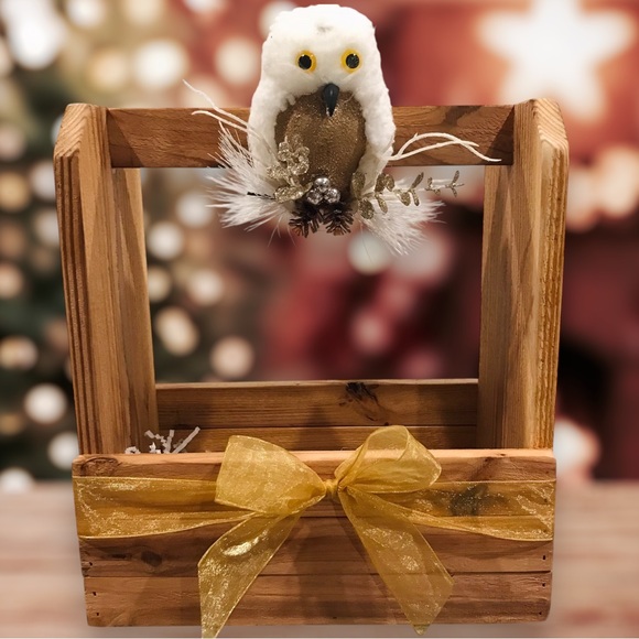 Handmade Wooden Cocoa/Beverage Caddy - Picture 4 of 6